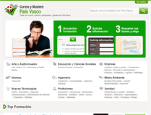 Tablet Screenshot of cursos-masters-pais-vasco.com